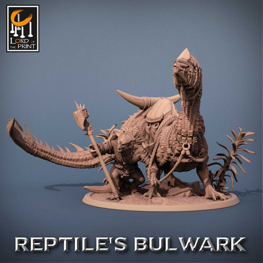 Lizardmen Mount | Reptile's Bulwark | Lord of the Print | Wargaming | Dungeons and Dragons | Lizard | Tabletop RPG | DnD