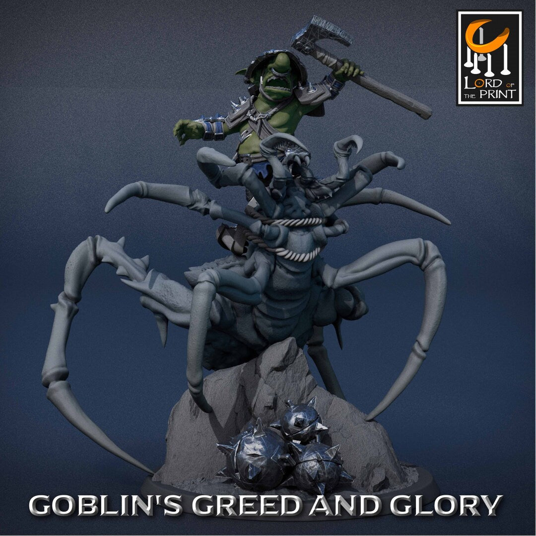 Goblin Spiders 1 | Goblin's Greed and Glory | Lord of the Print | Wargaming | Dungeons and Dragons | Goblins | Tabletop RPG | DnD