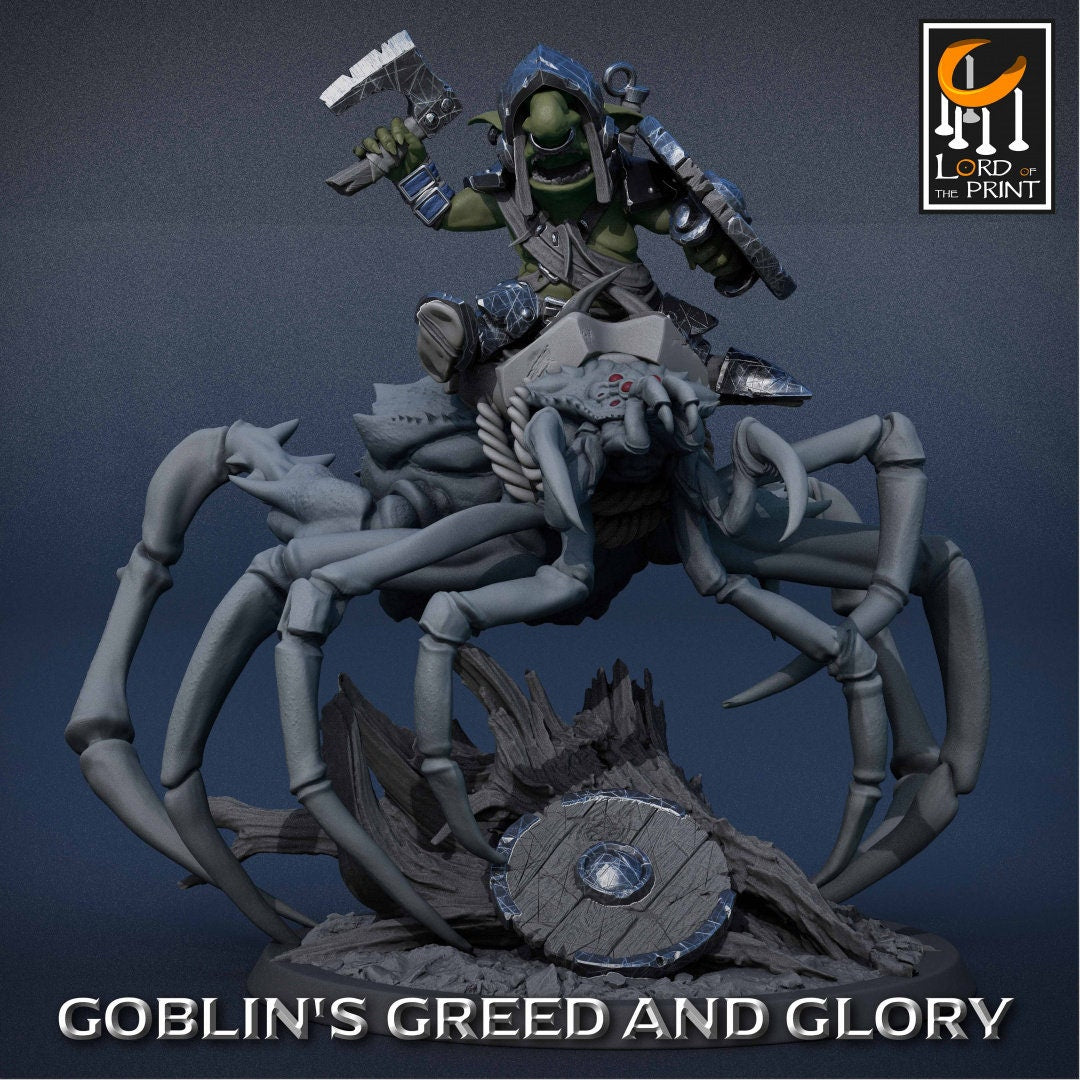 Goblin Spiders 1 | Goblin's Greed and Glory | Lord of the Print | Wargaming | Dungeons and Dragons | Goblins | Tabletop RPG | DnD