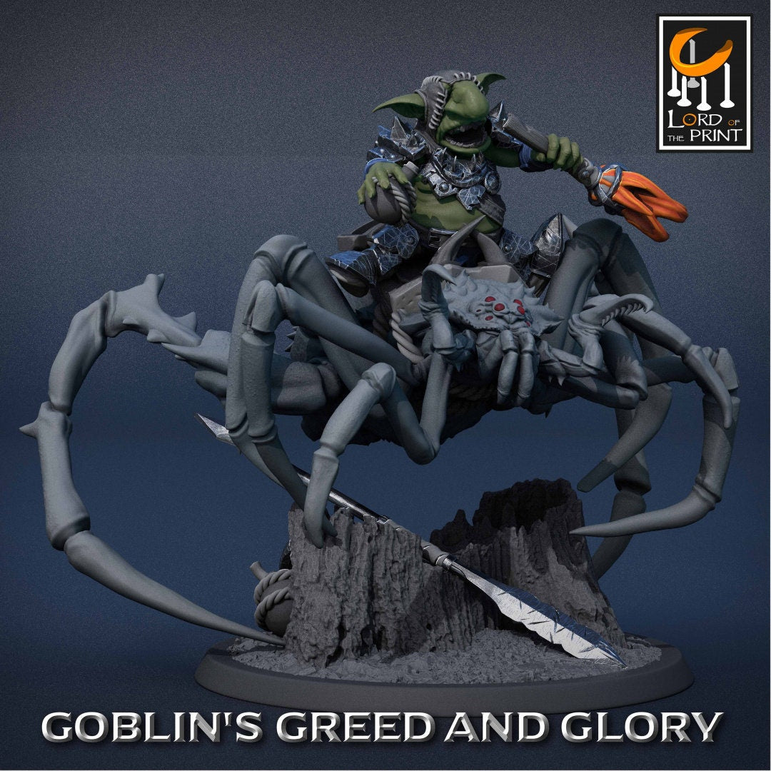 Goblin Spiders 2 | Goblin's Greed and Glory | Lord of the Print | Wargaming | Dungeons and Dragons | Goblins | Tabletop RPG | DnD