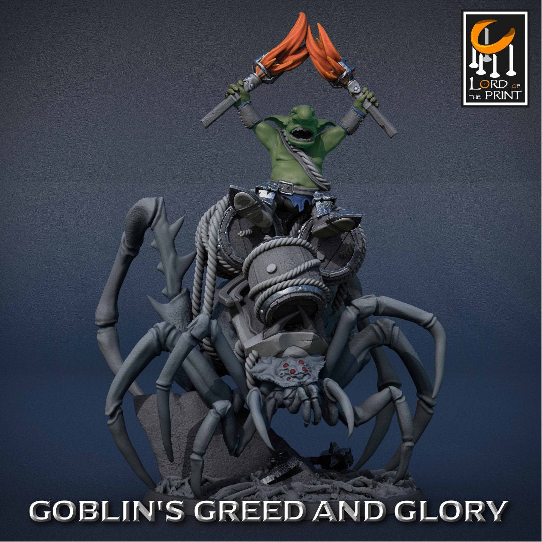 Goblin Spiders 2 | Goblin's Greed and Glory | Lord of the Print | Wargaming | Dungeons and Dragons | Goblins | Tabletop RPG | DnD