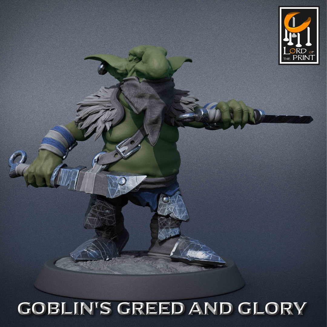 Goblin Rogue Pack | Goblin's Greed and Glory | Lord of the Print | Wargaming | Dungeons and Dragons | Goblins | Tabletop RPG | DnD
