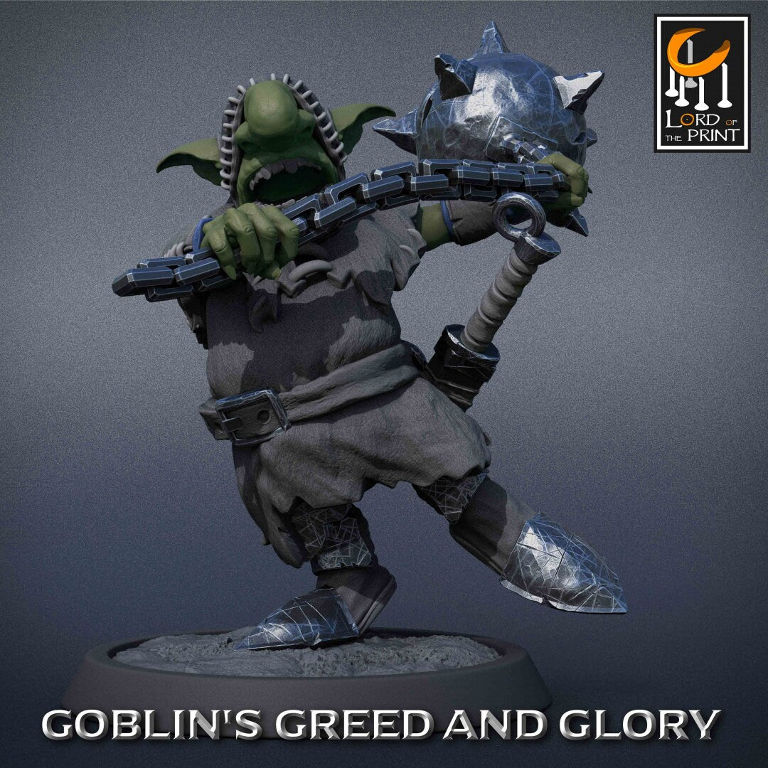 Goblin Monk B Pack | Goblin's Greed and Glory | Lord of the Print | Wargaming | Dungeons and Dragons | Goblins | Tabletop RPG | DnD