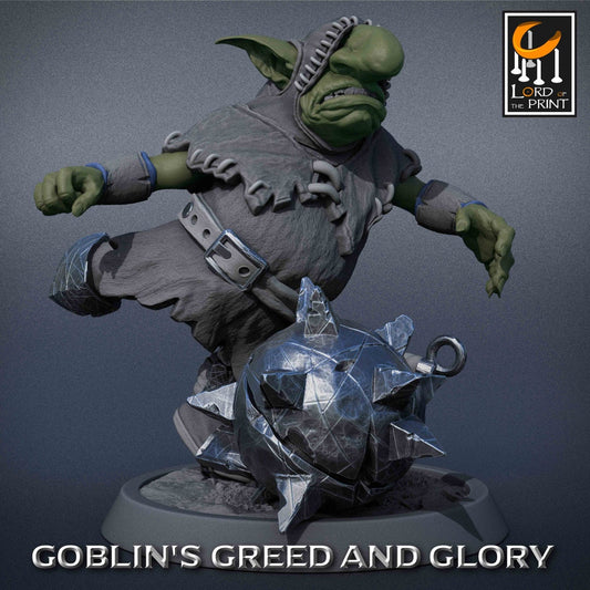 Goblin Monk B Pack | Goblin's Greed and Glory | Lord of the Print | Wargaming | Dungeons and Dragons | Goblins | Tabletop RPG | DnD