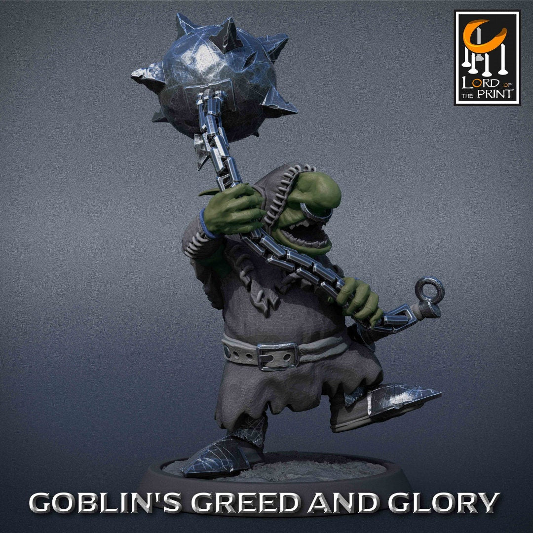 Goblin Monk B Pack | Goblin's Greed and Glory | Lord of the Print | Wargaming | Dungeons and Dragons | Goblins | Tabletop RPG | DnD