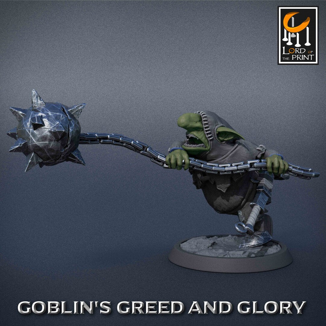 Goblin Monk B Pack | Goblin's Greed and Glory | Lord of the Print | Wargaming | Dungeons and Dragons | Goblins | Tabletop RPG | DnD