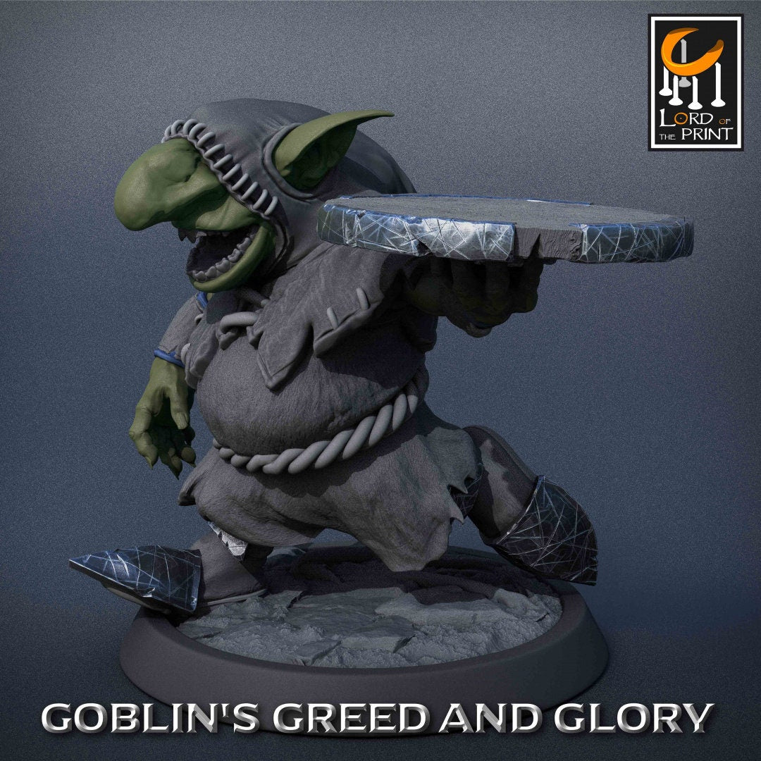 Goblin Monk A Pack | Goblin's Greed and Glory | Lord of the Print | Wargaming | Dungeons and Dragons | Goblins | Tabletop RPG | DnD