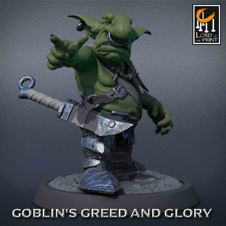 Goblin Basic Pack | Goblin's Greed and Glory | Lord of the Print | Wargaming | Dungeons and Dragons | Goblins | Tabletop RPG | DnD