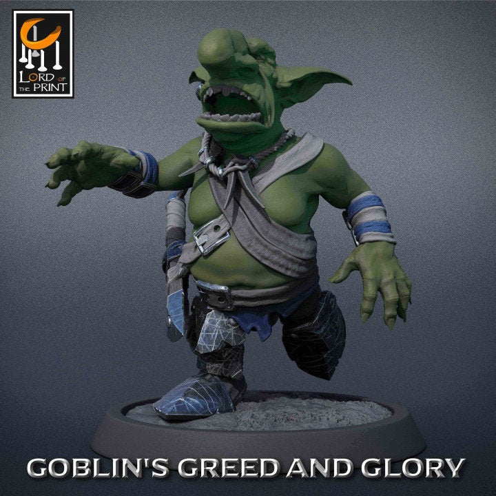 Goblin Basic Pack | Goblin's Greed and Glory | Lord of the Print | Wargaming | Dungeons and Dragons | Goblins | Tabletop RPG | DnD