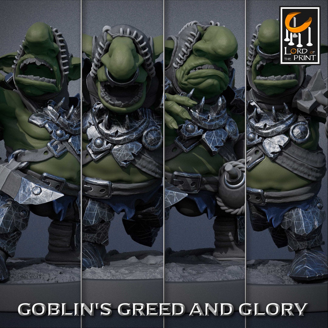 Goblin Alchemist Pack | Goblin's Greed and Glory | Lord of the Print | Wargaming | Dungeons and Dragons | Goblins | Tabletop RPG | DnD