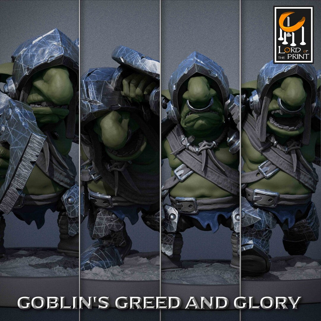 Goblin Warrior Pack | Goblin's Greed and Glory | Lord of the Print | Wargaming | Dungeons and Dragons | Goblins | Tabletop RPG | DnD