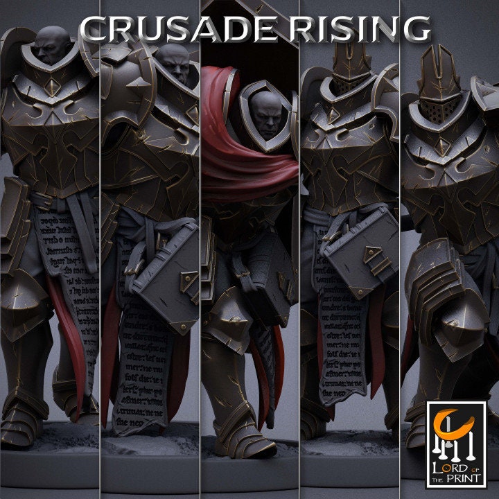 Templar Scepter Pack | Crusade Rising | Lord of the Print | Wargaming | Dungeons and Dragons | Tabletop RPG | DnD