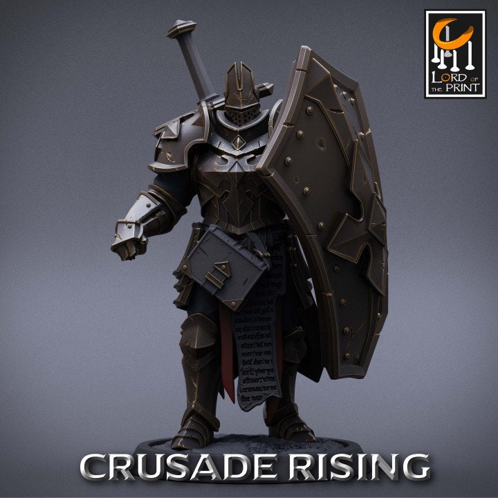 Templar Sword Pack | Crusade Rising | Lord of the Print | Wargaming | Dungeons and Dragons | Tabletop RPG | DnD