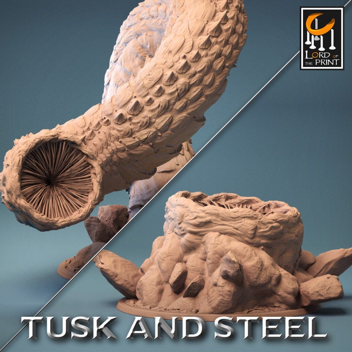 Worm Pack | Tusk and Steel | Lord of the Print | Wargaming | Dungeons and Dragons | Tabletop RPG | DnD