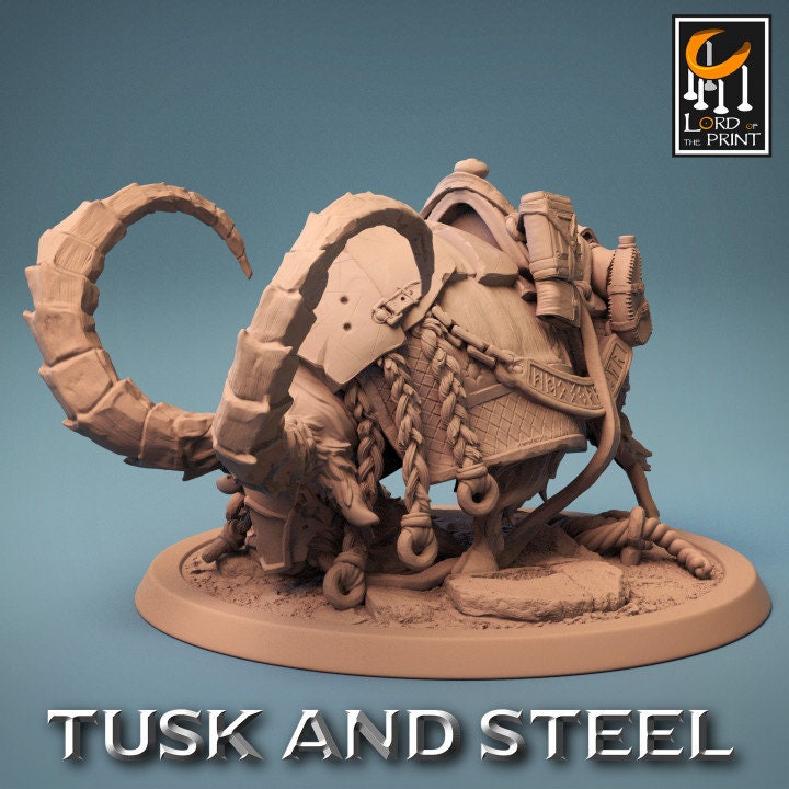 Dwarf Goat Saddle Pack | Tusk and Steel | Lord of the Print | Wargaming | Dungeons and Dragons | Tabletop RPG | DnD