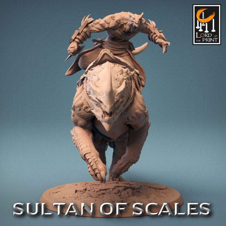 Dragonborn Mounts Wingless | Sultan of Scales | Lord of the Print | Wargaming | Dungeons and Dragons | Tabletop RPG | DnD