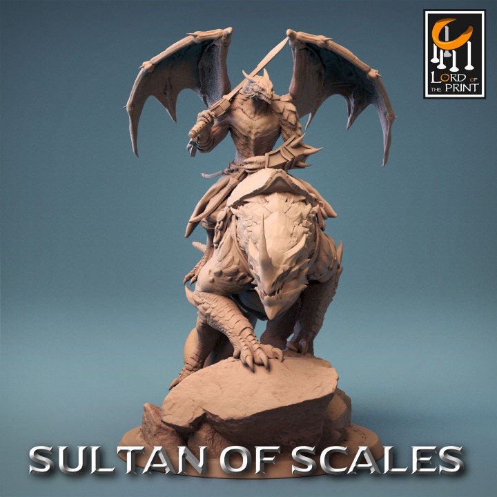 Dragonborn Mounts Wings | Sultan of Scales | Lord of the Print | Wargaming | Dungeons and Dragons | Tabletop RPG | DnD