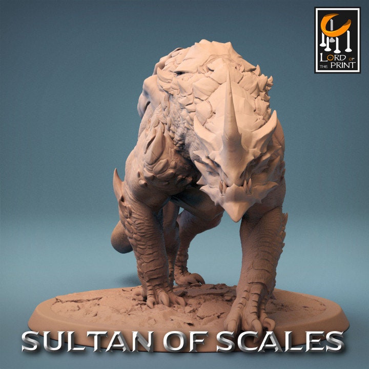 Dragonborn Mounts Wild | Sultan of Scales | Lord of the Print | Wargaming | Dungeons and Dragons | Tabletop RPG | DnD
