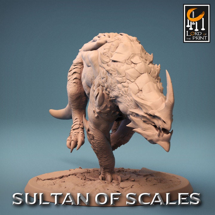 Dragonborn Mounts Wild | Sultan of Scales | Lord of the Print | Wargaming | Dungeons and Dragons | Tabletop RPG | DnD