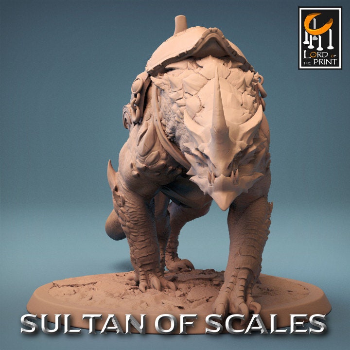 Dragonborn Mounts Saddles | Sultan of Scales | Lord of the Print | Wargaming | Dungeons and Dragons | Tabletop RPG | DnD