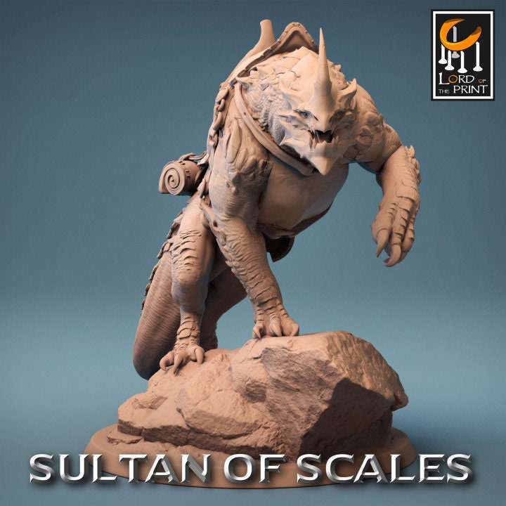 Dragonborn Mounts Saddles | Sultan of Scales | Lord of the Print | Wargaming | Dungeons and Dragons | Tabletop RPG | DnD