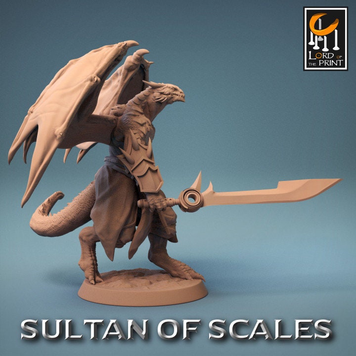 Dragonborn Soldiers Wings 1 | Sultan of Scales | Lord of the Print | Wargaming | Dungeons and Dragons | Tabletop RPG | DnD