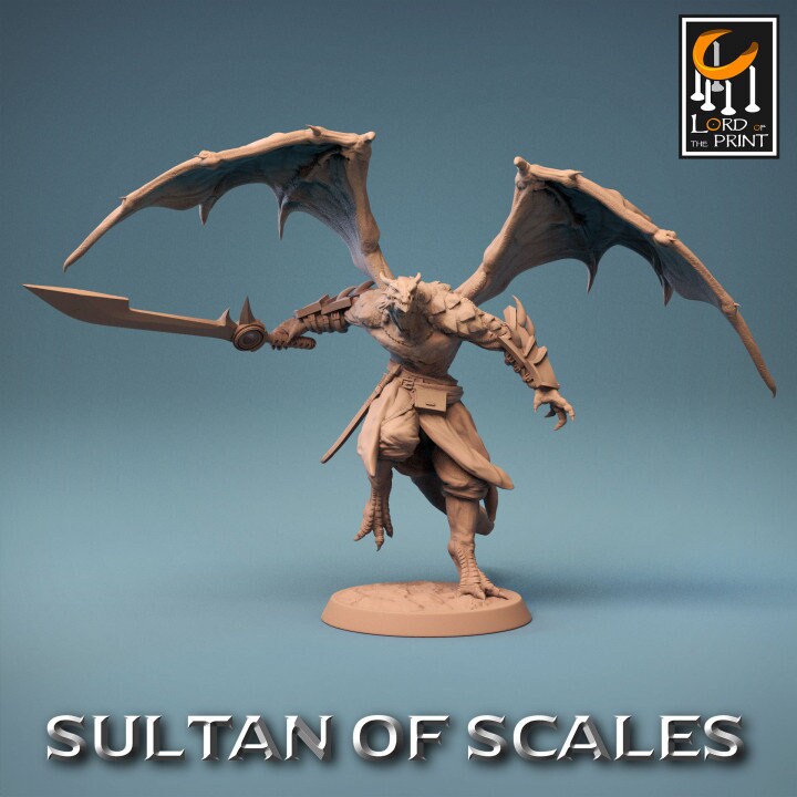 Dragonborn Soldiers Wings 1 | Sultan of Scales | Lord of the Print | Wargaming | Dungeons and Dragons | Tabletop RPG | DnD