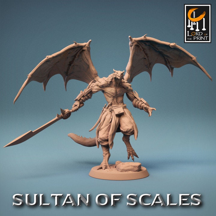 Dragonborn Soldiers Wings 1 | Sultan of Scales | Lord of the Print | Wargaming | Dungeons and Dragons | Tabletop RPG | DnD