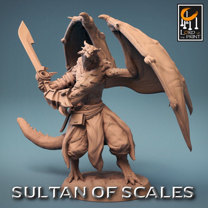 Dragonborn Soldiers Wings 1 | Sultan of Scales | Lord of the Print | Wargaming | Dungeons and Dragons | Tabletop RPG | DnD