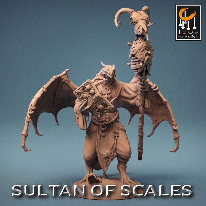 Dragonborn Necromancer | Sultan of Scales | Lord of the Print | Wargaming | Dungeons and Dragons | Tabletop RPG | DnD