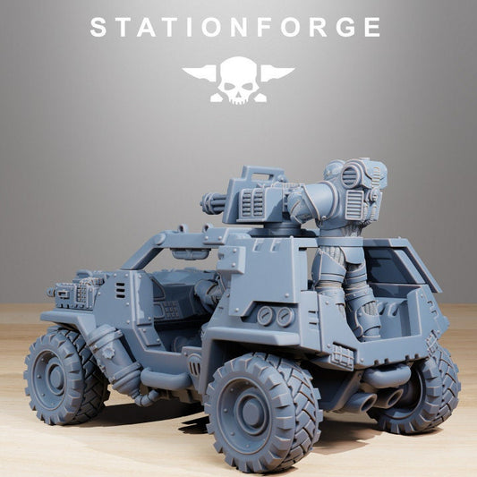 Socratis Stormrider ATV | Station Forge | Wargaming | ATV | Grimdark Future All Terrain Vehicle | Tabletop sci-fi gaming