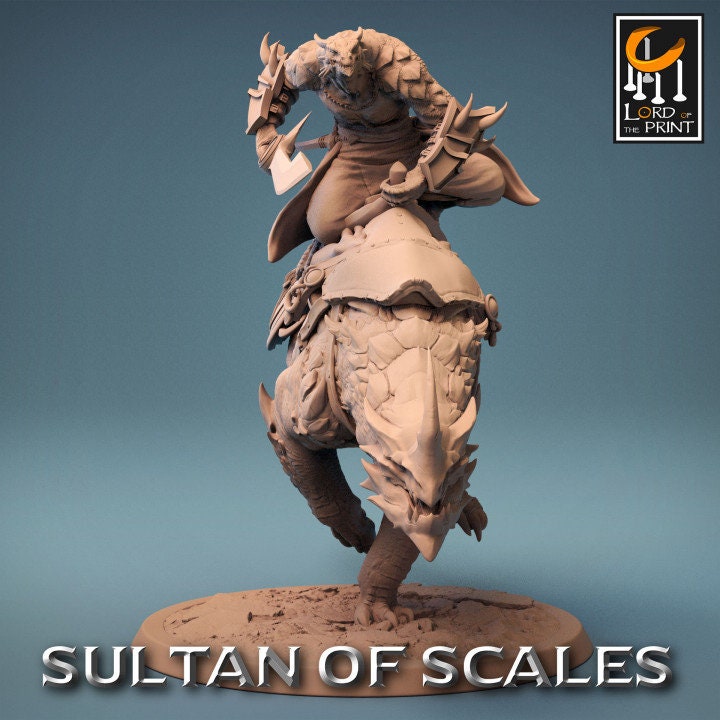 Dragonborn Mounts Wingless | Sultan of Scales | Lord of the Print | Wargaming | Dungeons and Dragons | Tabletop RPG | DnD