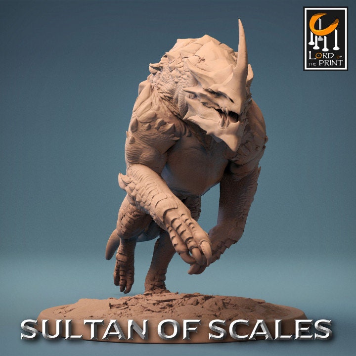 Dragonborn Mounts Wild | Sultan of Scales | Lord of the Print | Wargaming | Dungeons and Dragons | Tabletop RPG | DnD