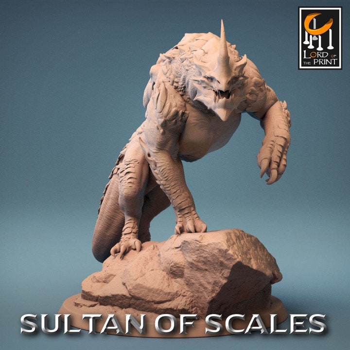 Dragonborn Mounts Wild | Sultan of Scales | Lord of the Print | Wargaming | Dungeons and Dragons | Tabletop RPG | DnD
