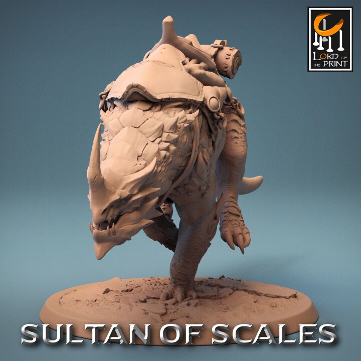 Dragonborn Mounts Saddles | Sultan of Scales | Lord of the Print | Wargaming | Dungeons and Dragons | Tabletop RPG | DnD