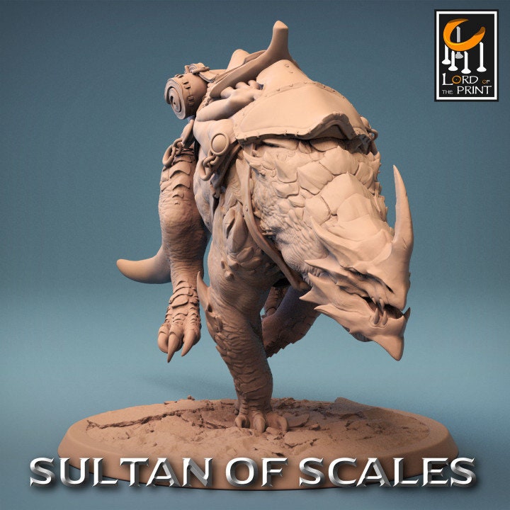 Dragonborn Mounts Saddles | Sultan of Scales | Lord of the Print | Wargaming | Dungeons and Dragons | Tabletop RPG | DnD