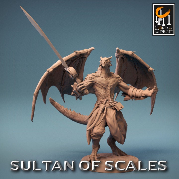 Dragonborn Soldiers Wings 1 | Sultan of Scales | Lord of the Print | Wargaming | Dungeons and Dragons | Tabletop RPG | DnD