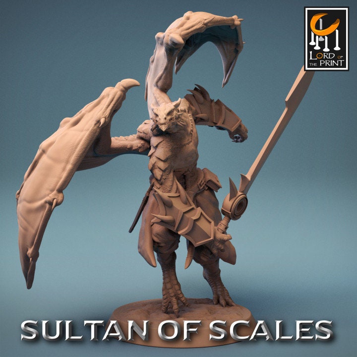 Dragonborn Soldiers Wings 1 | Sultan of Scales | Lord of the Print | Wargaming | Dungeons and Dragons | Tabletop RPG | DnD