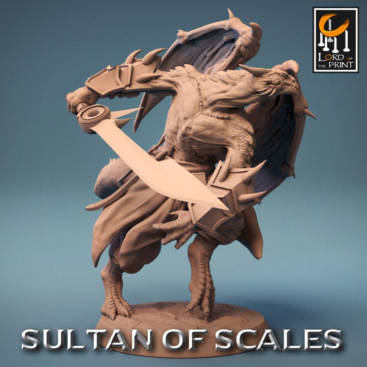 Dragonborn Soldiers Wings 1 | Sultan of Scales | Lord of the Print | Wargaming | Dungeons and Dragons | Tabletop RPG | DnD
