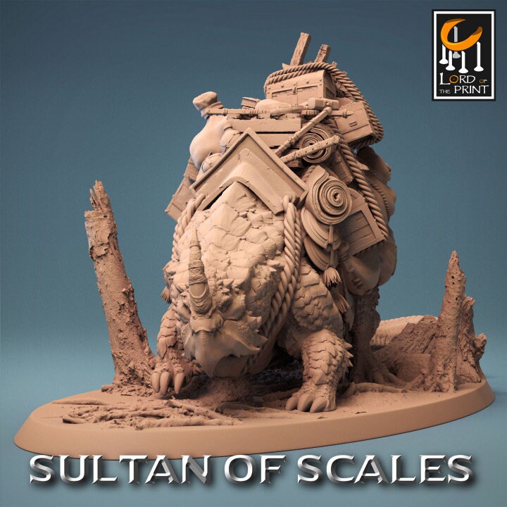 Dragonborn Galdara Mount Peddler | Sultan of Scales | Lord of the Print | Wargaming | Dungeons and Dragons | Tabletop RPG | DnD