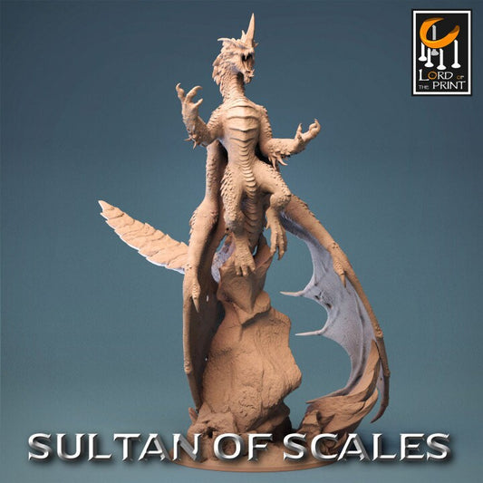 Legendary Chromatic Blue Dragon | Sultan of Scales | Lord of the Print | Wargaming | Dungeons and Dragons | Tabletop RPG | DnD