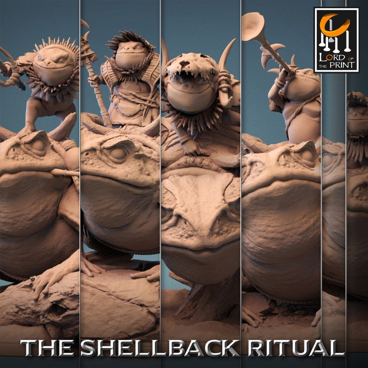 Shellback Mount | Shellback Ritual | Lord of the Print | Wargaming | Dungeons and Dragons | Tabletop RPG | DnD