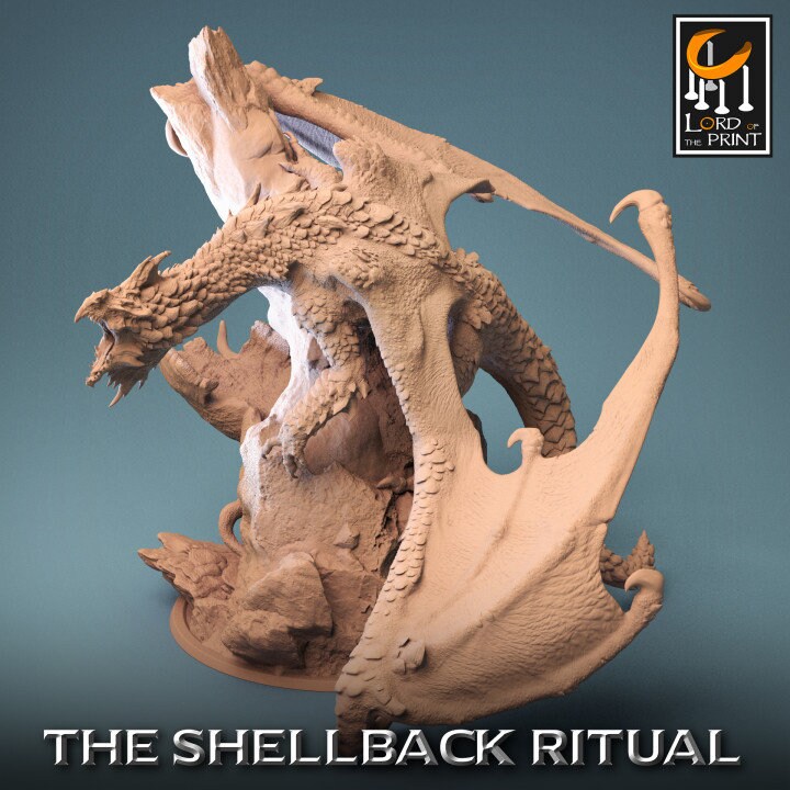 Legendary Chromatic White Dragon | Lord of the Print | Wargaming | Dungeons and Dragons | Tabletop RPG | DnD | Fantasy models for painting