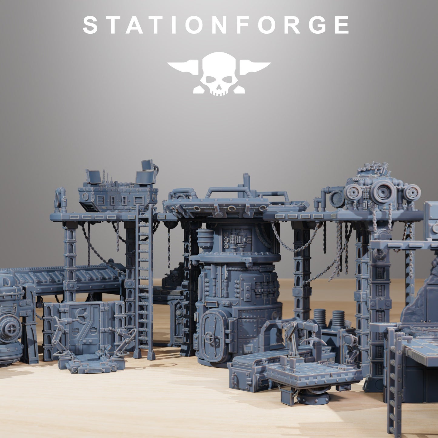 Scavenger Factory Terrain | Station Forge | Wargaming | Wargaming terrain