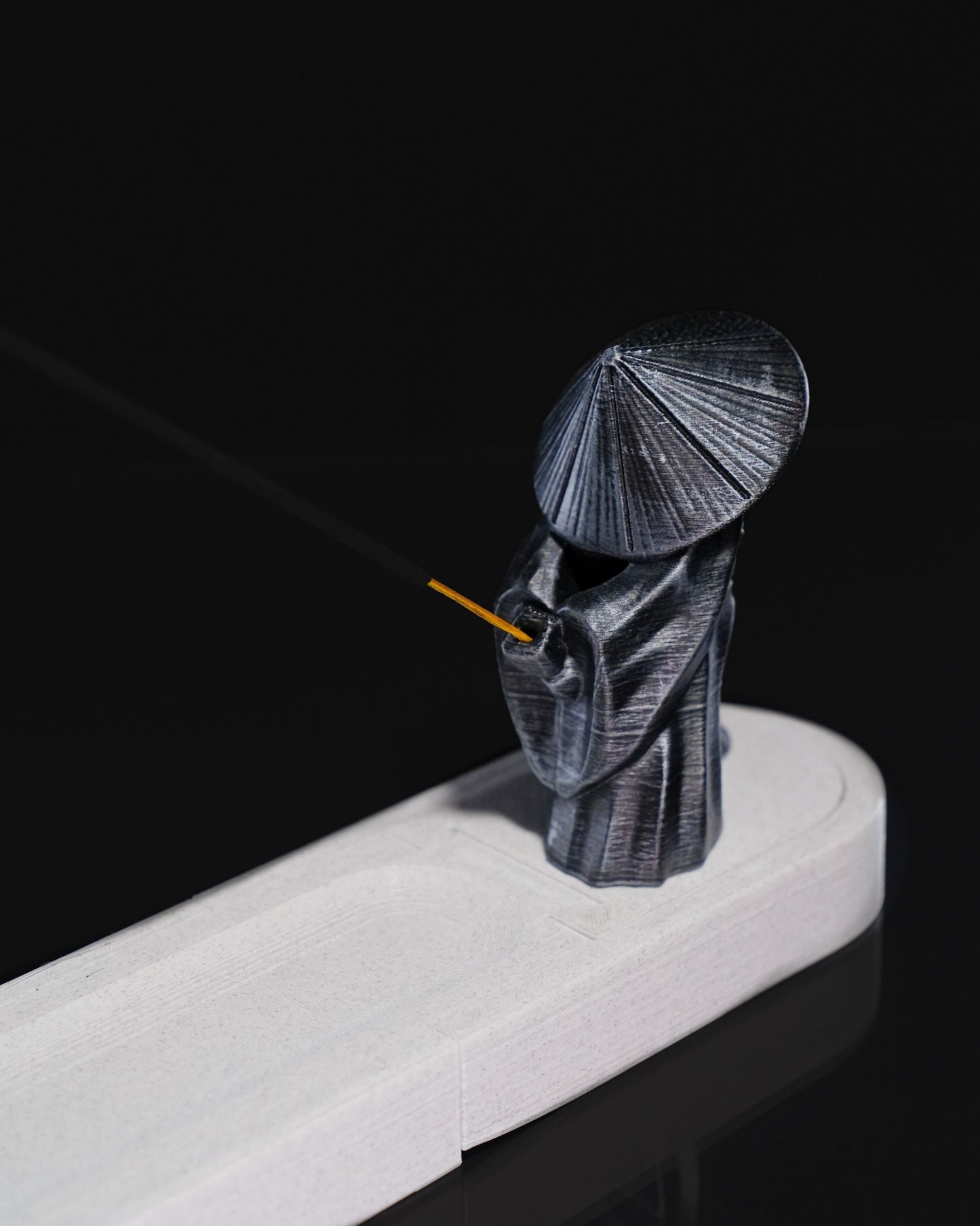 Samurai Incense Holder: Japanese Ash Catcher, Asian Burner Box - Meditation, Yoga, Home & Office - Unique Stick Stand for Aromatherapy Relax