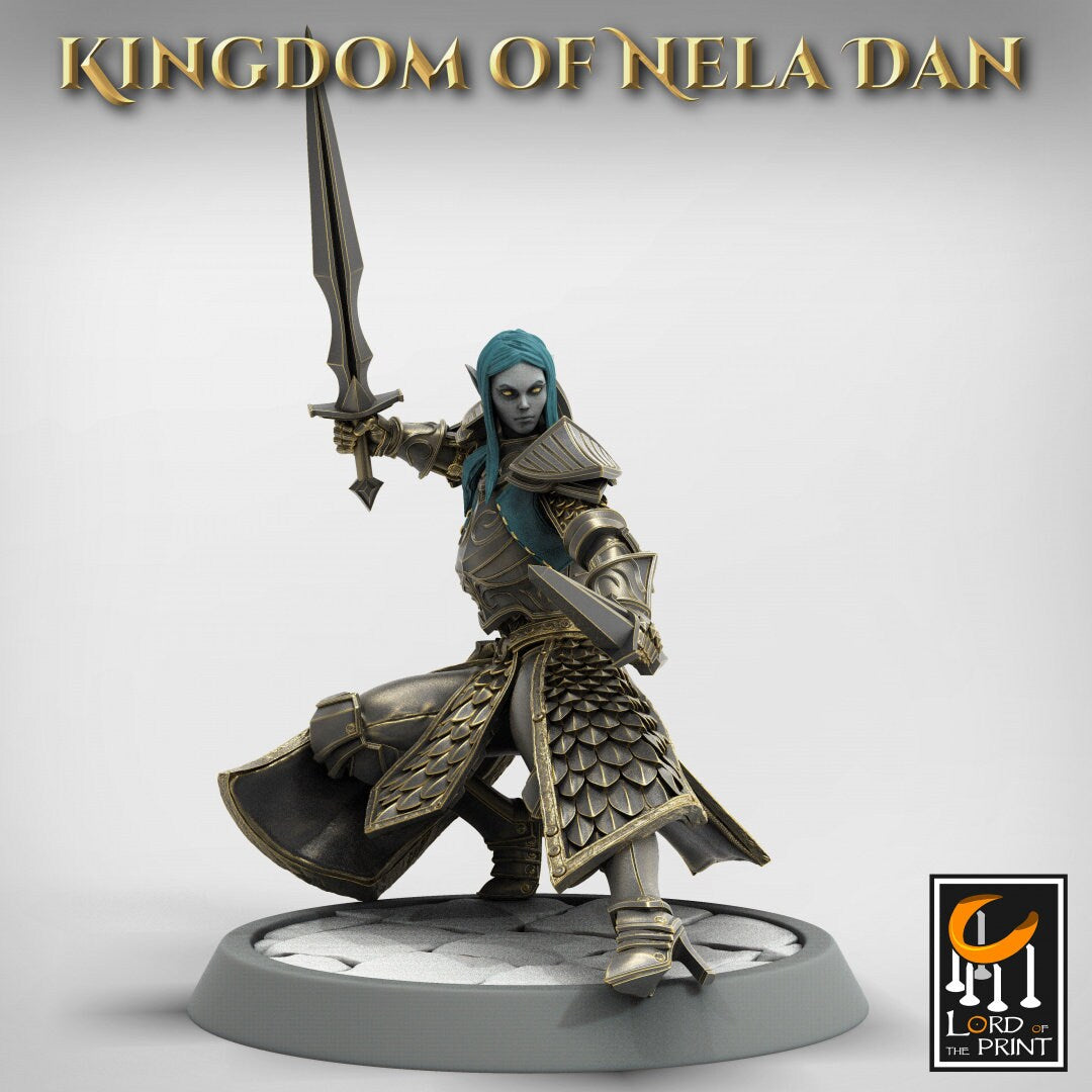 Infantry Elves Pack | Kingdom of Nela Dan | Lord of the Print | Wargaming | Dungeons and Dragons | Tabletop RPG | DnD | Elves | Elf