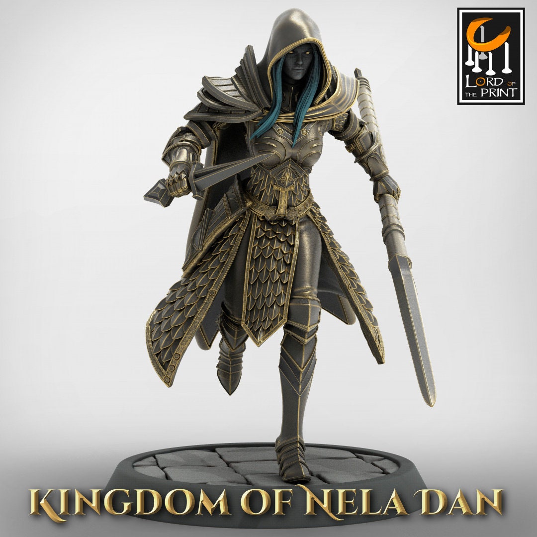 Infantry Elves Pack | Kingdom of Nela Dan | Lord of the Print | Wargaming | Dungeons and Dragons | Tabletop RPG | DnD | Elves | Elf