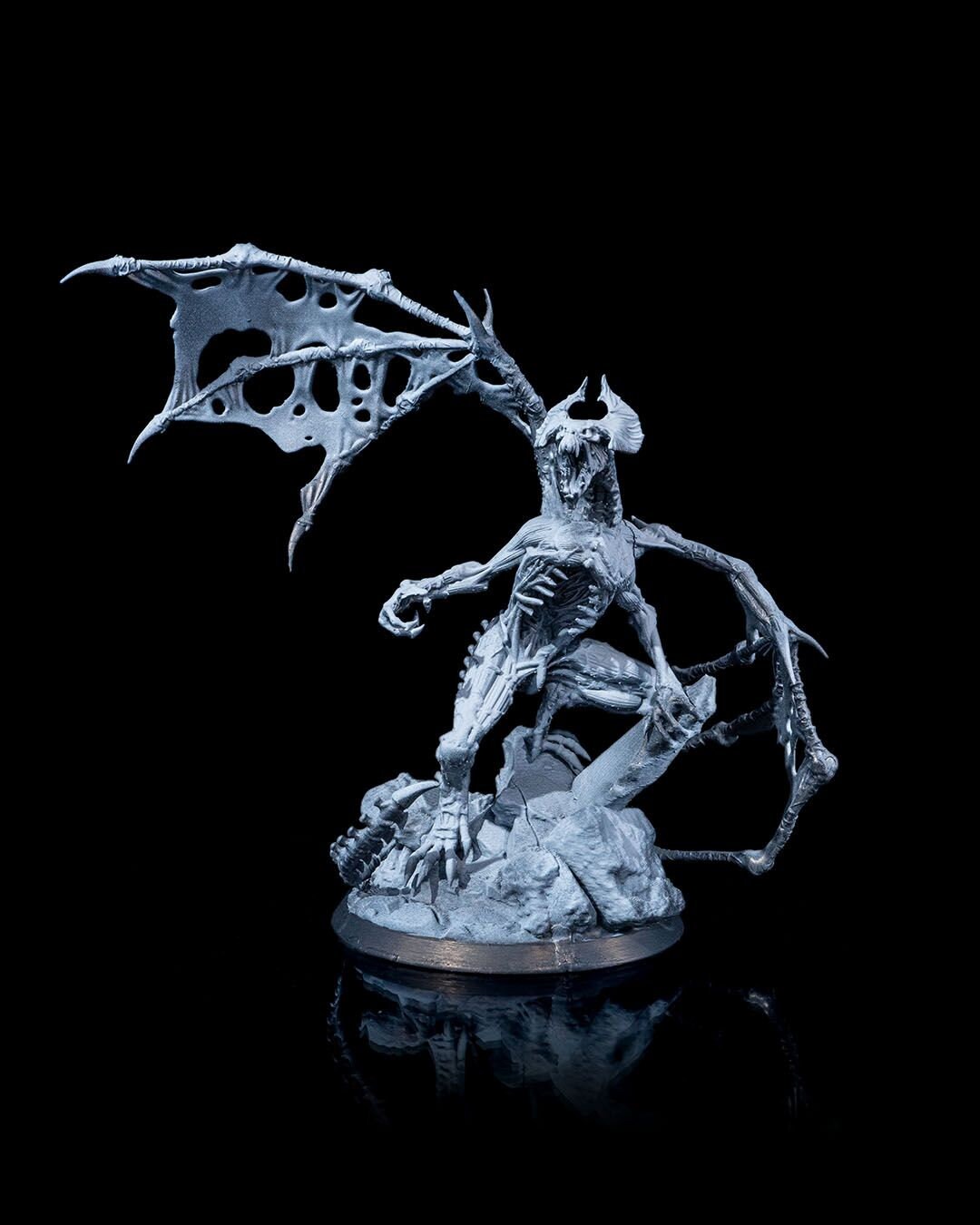 Dracolich Dragon Miniature for Dungeons and Dragons - Fantasy Tabletop Gaming Decor - Grimdark Style, Unique RPG Gift, Undead