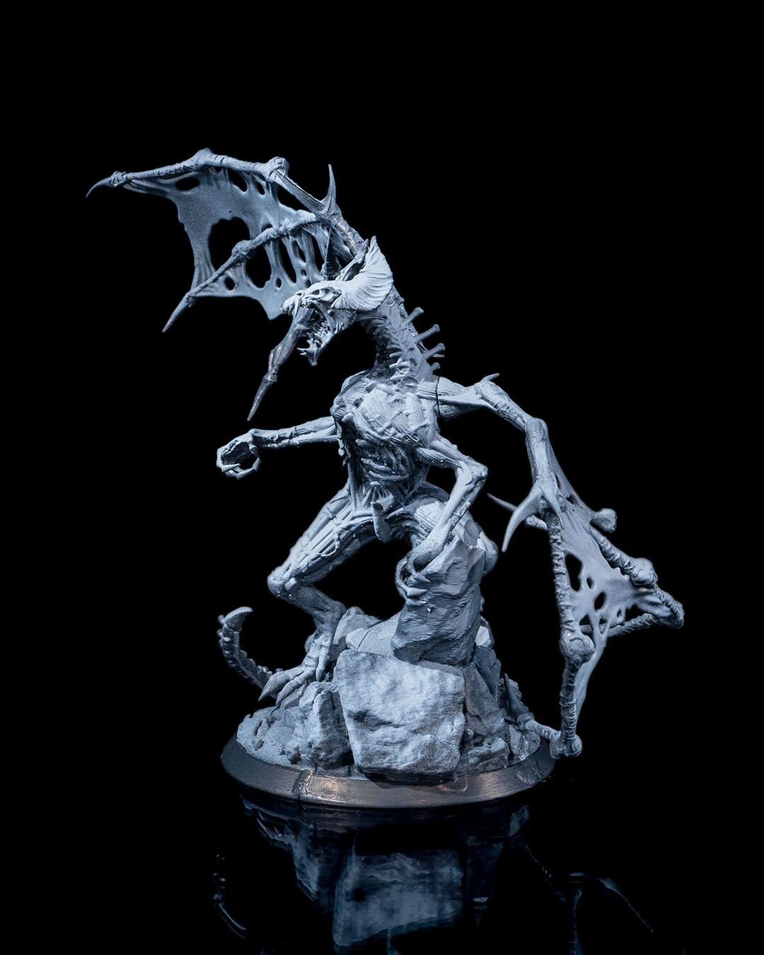 Dracolich Dragon Miniature for Dungeons and Dragons - Fantasy Tabletop Gaming Decor - Grimdark Style, Unique RPG Gift, Undead