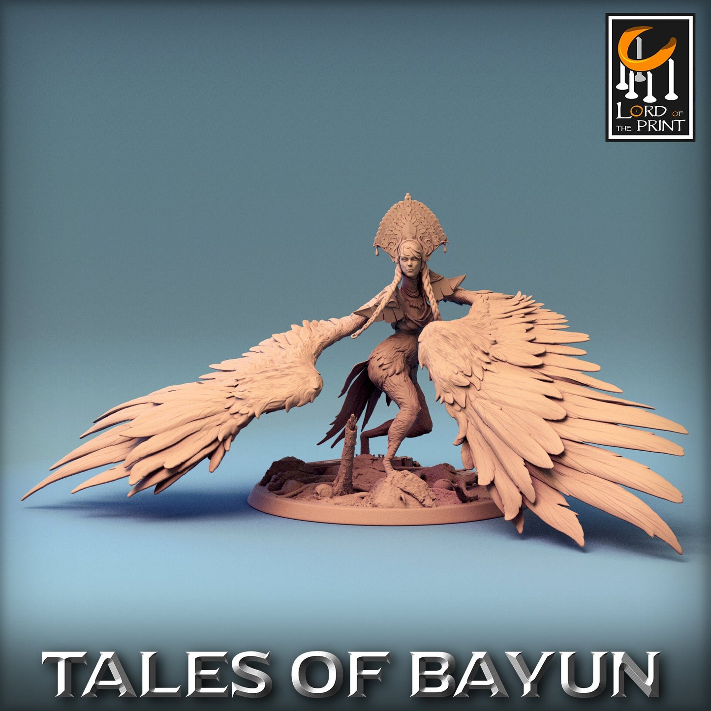 Harpy Alkonost | Tales of Bayun | Lord of the Print | Wargaming | Dungeons and Dragons | Swamp Tales | Tabletop RPG | Winged Harpy | DnD